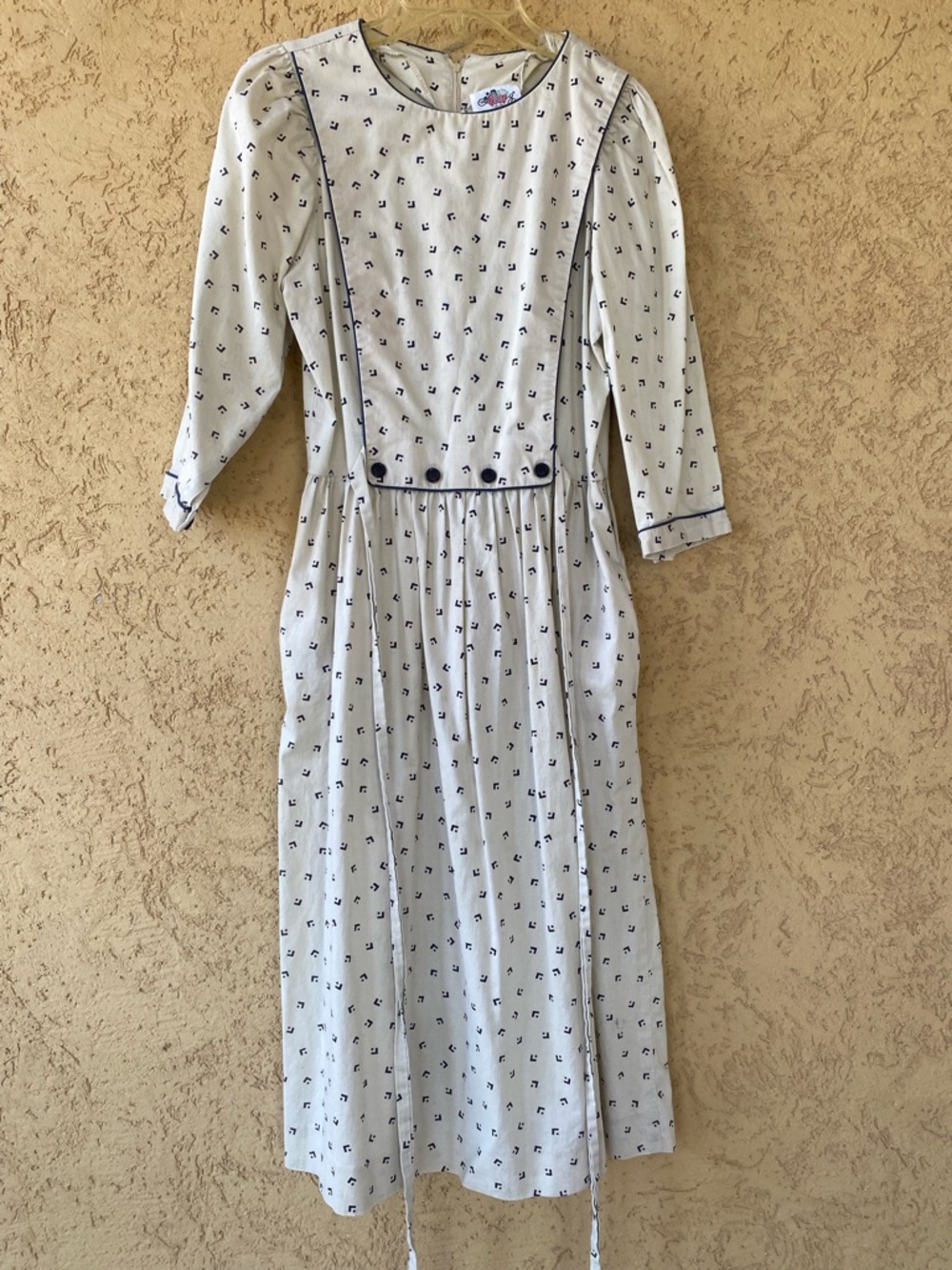 Vintage Lanz Originals linen Midi Dress - Picture 2 of 6